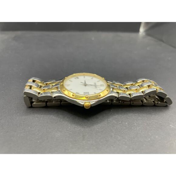 Wittnauer JV8223-9514 Men's Two Tone Gold & Silver SS Swiss Quartz Watch - Picture 5 of 16